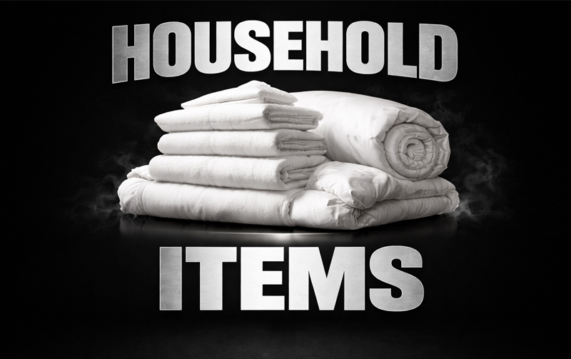 household-800 3d letters for household items.